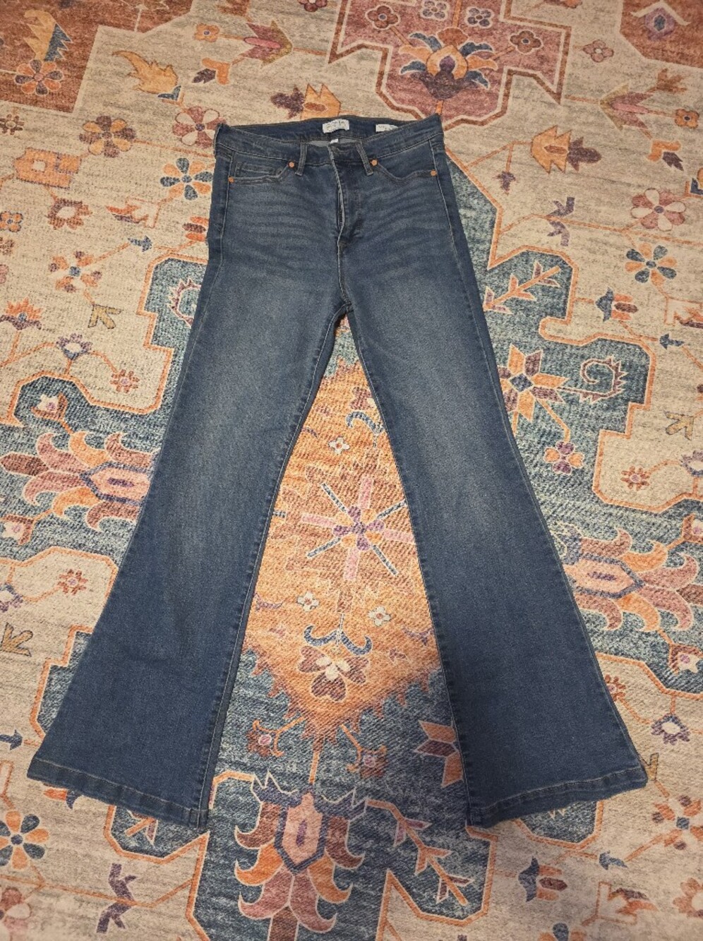 Sofia Flare Jeans in Blue Size 6